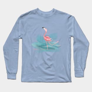 Happy Dancing Flamingo Long Sleeve T-Shirt